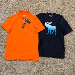 ABERCROMBIE & FITCH Lot of 2 Tops - 1 NWT - 1 NWOT Boys Size 11/12